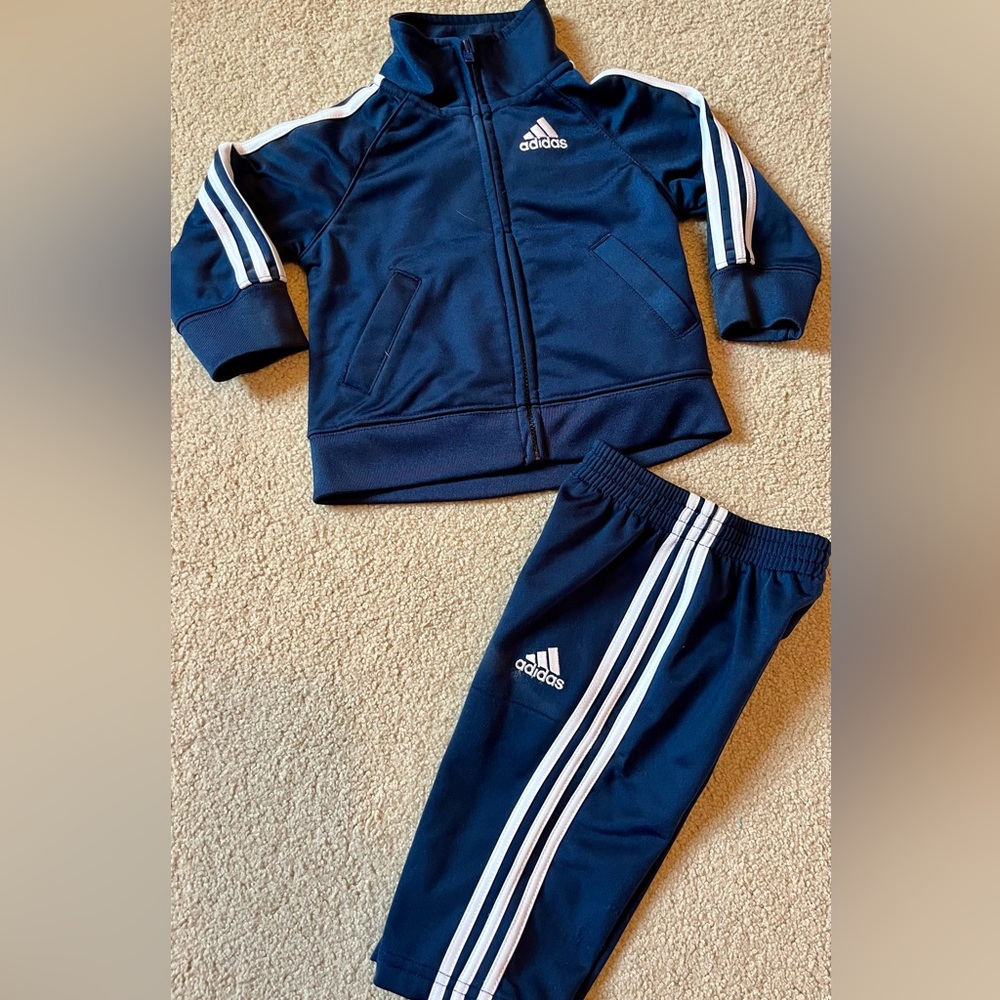 Cute ADIDAS Navy Blue Track Suit Outfit